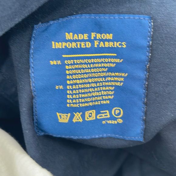 Polo Ralph Lauren Mens Chino Pants Straight Leg Stretch Navy Blue Size 38x34 - Picture 6 of 7